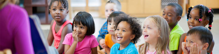 Preschool children at circletime